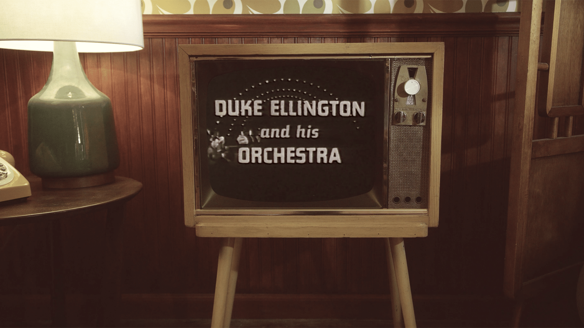Vintage television showing Duke Ellington