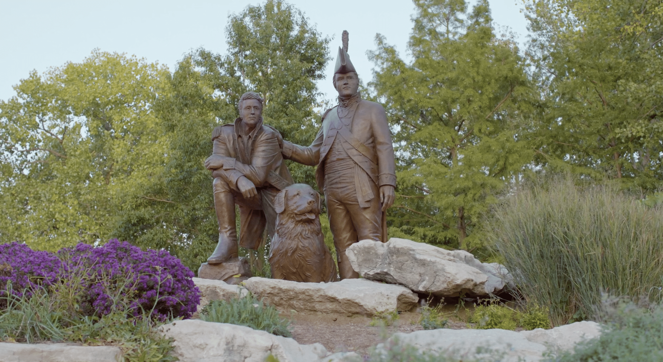 Lewis & Clark statue in Frontier Park, St. Charles MO
